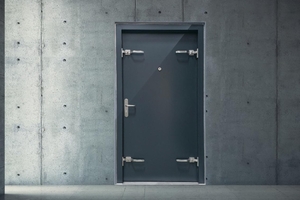  Eine Schutzraumtüre. 