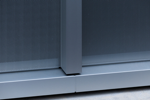  Sauber geführter Abschluss der perforierten Bleche. 