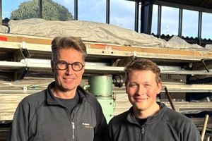  Der Meister Max Gampenrieder mit seinem Gesellen Lenny Soltsien. 