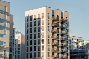  Ein Vorbild für Re-Use von Aluminiumprofilen: das Wohnprojekt "Belle Harbour" inmitten der Hamburger HafenCity.
 
