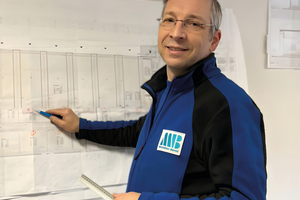 Metallbaumeister André Bernt führt einen Betrieb mit Schwerpunkt Aluminiumelemente mit Feuerschutzfunktion. 
