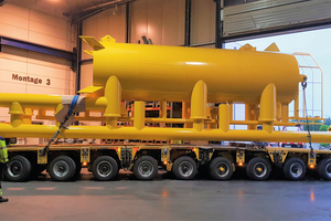  Stahlbauer im Segment Windenergieanlagen brauchen eine spezielle Logistik, um die riesigen Bauteile zu handeln. 