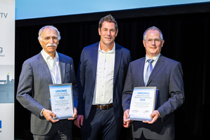  Ausgezeichnet für besondere Verdienste: Dr.-Ing. Dieter Reitz, Jan Birkemeyer und Joachim Gugolka. 