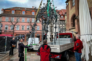  Das Gänseliesel feiert bereits den 125. Geburtstag; schmiedetechnisch wird es von Metallbau Senge seit 80 Jahren betreut.
 