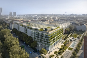  Revitalisierung statt Neubau: Beim Work-Life-Building in Wien konnten so 40% CO2 eingespart werden. 