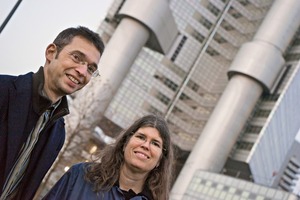  Die Fassadenplaner Prof. Dr.-Ing. Geralt Siebert und Dr.-Ing. Barbara Siebert. 