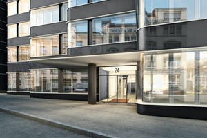  <div class="bildtext">Die erste Wicona Fassade nach dem CCF-Prinzip (AXA Winterthur-Versicherung, Zürich).</div> 