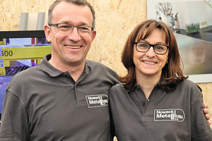  Geschäftsführerin Claudia Nowack mit ihrem Mann, Metallbaumeister Rainer Nowack. 