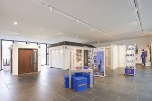  Diese Räume zeigen die Ausstellungsmöglichkeiten, die Hörmann den Systempartnern zur Verfügung stellt. 