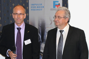  Zwei Sprecher der FTA Partner: Siegfried Große-Sextro (Firma Kötter+Siefker) und Lothar Zeglinski (Tür- &amp; Portaltechnik Zeglinski). 