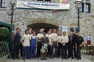 Schmiede und Organisatoren des IV. Kupfermeistertreffens in Stolberg<br /> 