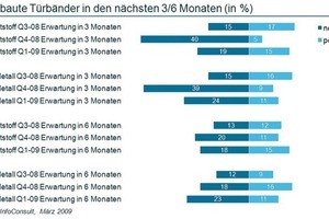  Aufschlussreiche Prognosen: Die Fachleute erwarten prozentual eine verhalten negative Entwicklung
 