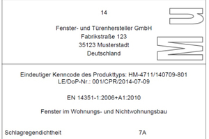  Muster CE-Zeichen Fenster 