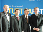  Messemacher (v.l.): Ulrich Kromer, Dr. Claus Schwenzer, Wolfgang Cossmann und Bernd Seybold 