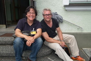  Referenten: Sandra Geruschkat (l.) und Professor Heiner Zimmermann 