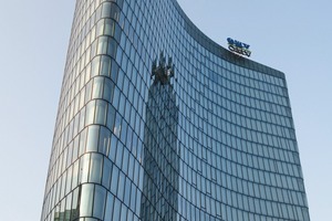  Ein Hochhausprojekt in Wien mit einer Fassade von Haskamp. 