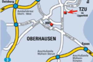  Zentral: Das TZU ist über das Autobahnnetz und Busilinien an Oberhausen angebunden 
