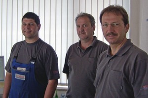 Die CAD-Anwender bei Renner (v.l.): Werkstattmeister Albert Lauter und die beiden Geschäftsführer Rupert und Alois Renner (s.a. Kasten S. 48/49) 