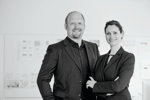  Die Architekten Birgit Bucher und Hermann Eger von be_planen Architektur. 