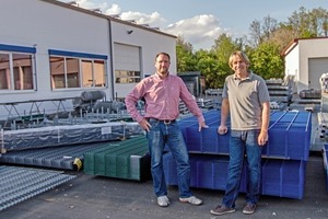  Die Brüder Christian und Matthias Jeltsch (v.l.) leiten das Familienunternehmen Draht Krippner. 