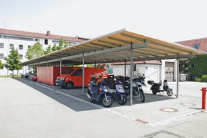  Eine Carportanlage aus der Werkstatt von Hubert Gast. 