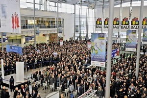  Die Messe München erwartet zur BAU 2015 einen Besucheransturm von über 230.000 Fachleuten. 