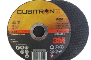  Cubitron II sorgt mit Tempo für glatte und gleichmäßige Oberflächen. 