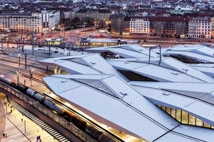  Referenz für Rib-Roof Speed 500: Der Hauptbahnhof in Wien. 