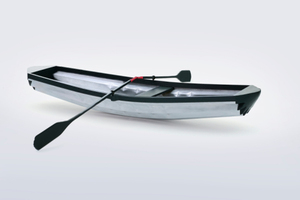  Ruderboot aus Edelstahl und Holz erhält den Stahl-Innovationspreis in der Kategorie Stahl-Design. 