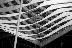  Die Membranbänder bilden zusammen mit der Stahlglaskonstruktion den sogenannten Climate Ribbon, mit dem Josef Gartner beauftragt war. 