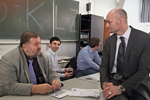  Zuhörermagneten, die für ein anspruchsvolles Programm stehen: Prof. Dr.-Ing. Ömer Bucak (l.) und Prof. Dr.-Ing. Christian Schuler ( r.) 