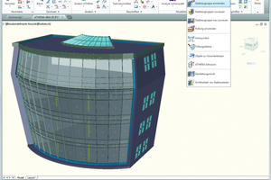  Ein 3D-Fassadenmodell, mit Athena erstellt. 