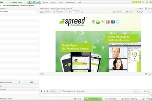  Die Software Spreed hat sich für Webinare bewährt. 