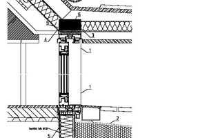  Vertikalschnitt durch die Schiebetür: ASS70 