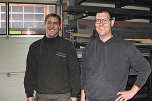  Der Bronzemedaillengewinner Andreas Neuenschwander (li.) und sein Lehrmeister Oliver Hugi. 