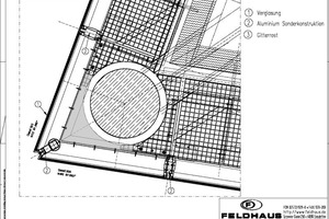  Fassadendetail: Ecke horizontal. 