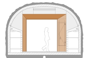  Zur Unterbringung der Projektions-technik wurden spezielle Medienboxen entwickelt. 