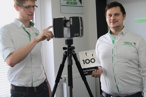 Prokurist Alexander Artes (l.) und der Geschäftsführer Ingo Lederer (r.) vom Unternehmen Stegerer haben das digitale Aufmaß eingeführt. 