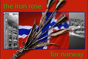  Geschmiedete Rosen sollen an die Tragödie in Norwegen erinnern 