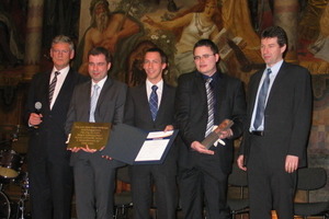  Die stolzen Preisträger des 2. Kaiserpfalzpreises der Metallurgie. 